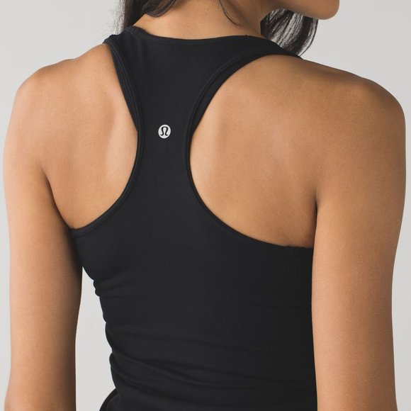 lululemon Cool Racerback Light Luon Black Sz 8 - Picture 8 of 9